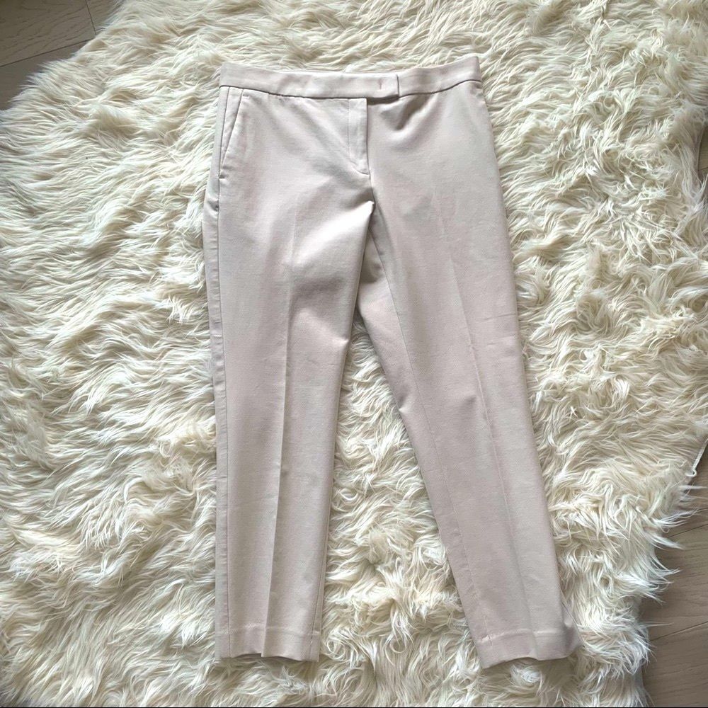 Ann Taylor Cropped Khaki Classic Cotton Blend Pant